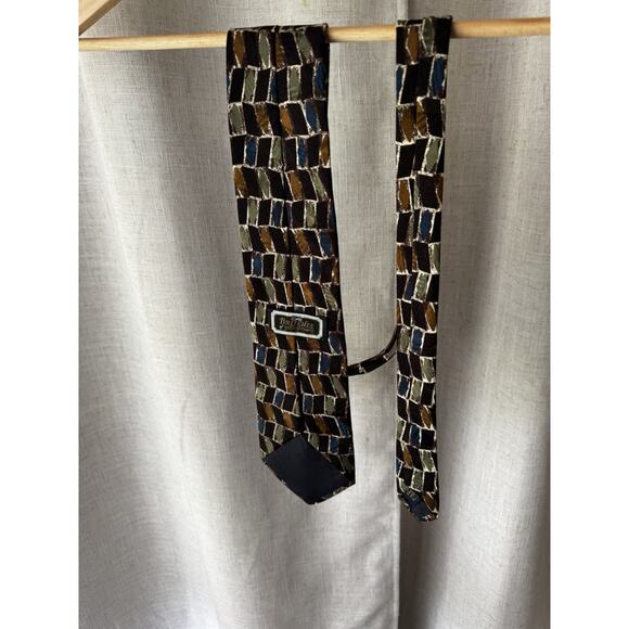 Vintage Britches of Georgetowne Silk Tie – Geometric Mid-Century Pattern - Picture 6 of 7